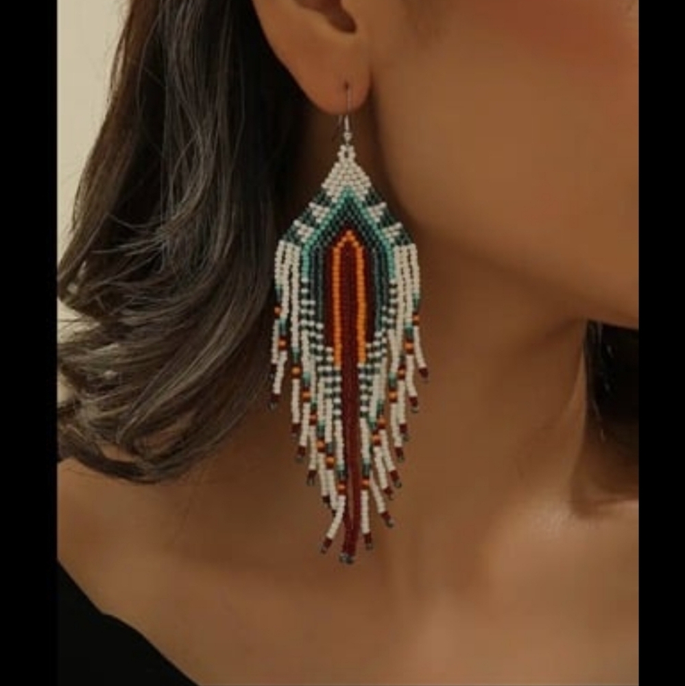 Handmade beaded earrings